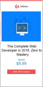 The Complete Web Developer in 2018: Zero to Mastery
