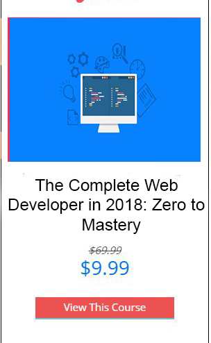 The Complete Web Developer in 2018: Zero to Mastery