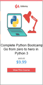 Complete Python Bootcamp: Go from zero to hero in Python 3