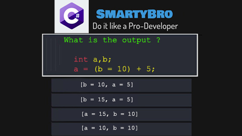 C# Questions & Answers (Q&A) –Initialization of Variables, Scope and Lifetime of Variables...Solve Quizzes with SmartyBro & Chance to earn Valuable Points to redeem