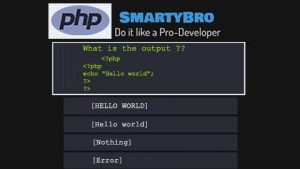Learn PHP with SmartyBro, Solve Quizzes and Earn Points (Redeem). PHP Questions & Answers (Q&A) – Object Tools and Syntax