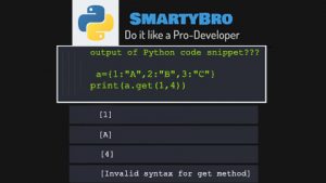 Learn Python with SmartyBro, Solve Quizzes and Earn Points (Redeem). Python Questions & Answers (Q&A) – Dictionary and Built-in Functions