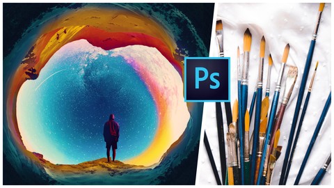 how to use photoshop brushes to paint unique digital portrits