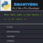 Learn Python with SmartyBro, Solve Quizzes and Earn Points (Redeem). Python Questions & Answers (Q&A) – Variable Names, Basic Operators, Core Data Types & Numeric Types